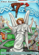 angel knotted painting acrylic 