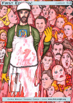 jesus butcher scene with heads