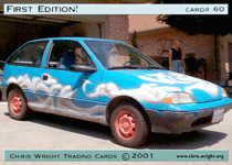 spray painted car by chris wright